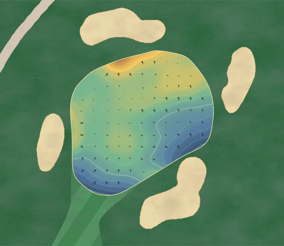 Green contour map of Sea 'N Air in San Diego, California — 160 elevation contours at a 3-inch interval with fall-line arrows, traced from 1-meter lidar