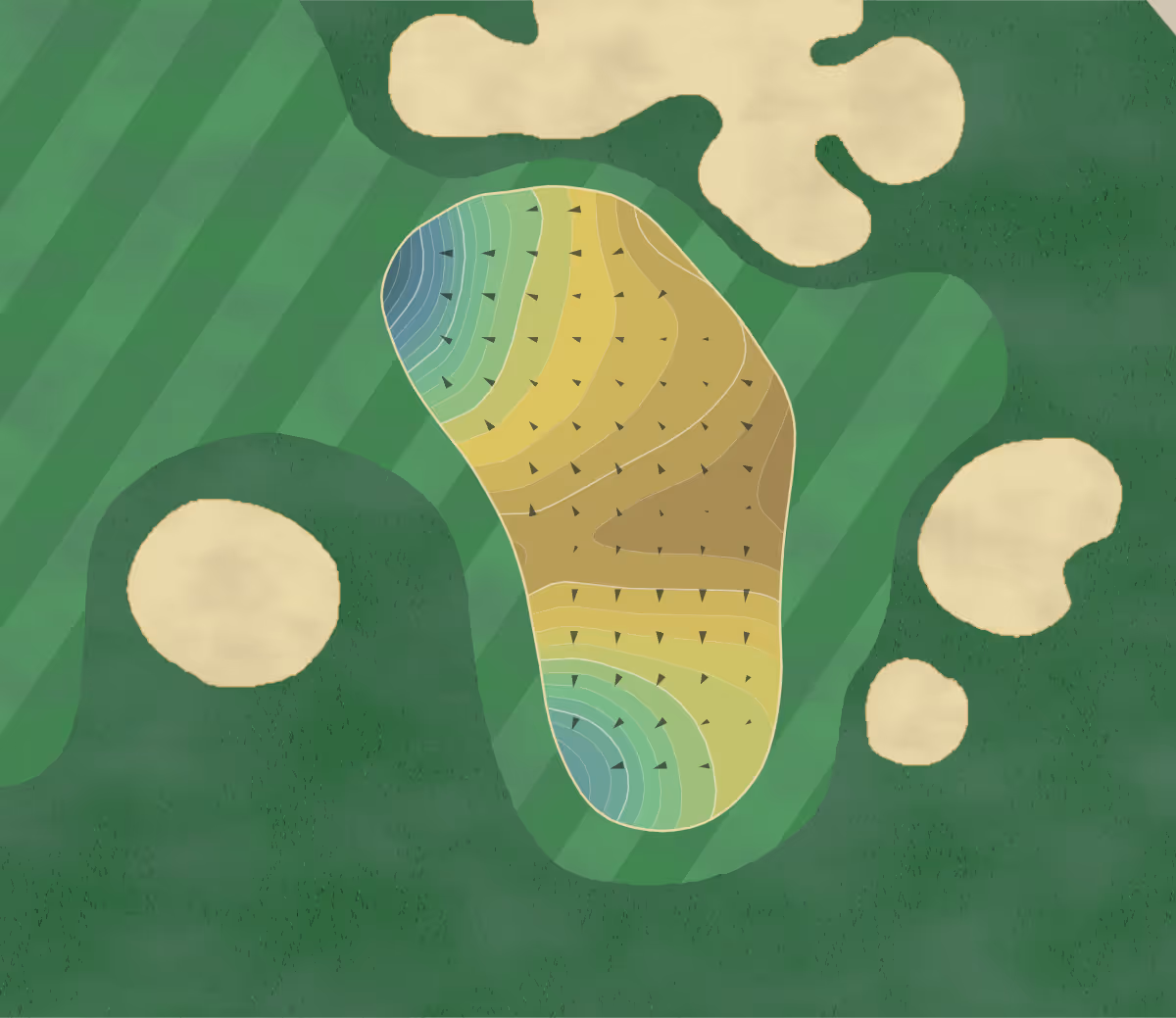 Green contour map of Silverleaf in Scottsdale, Arizona — 516 elevation contours at a 3-inch interval with fall-line arrows, traced from 1-meter lidar