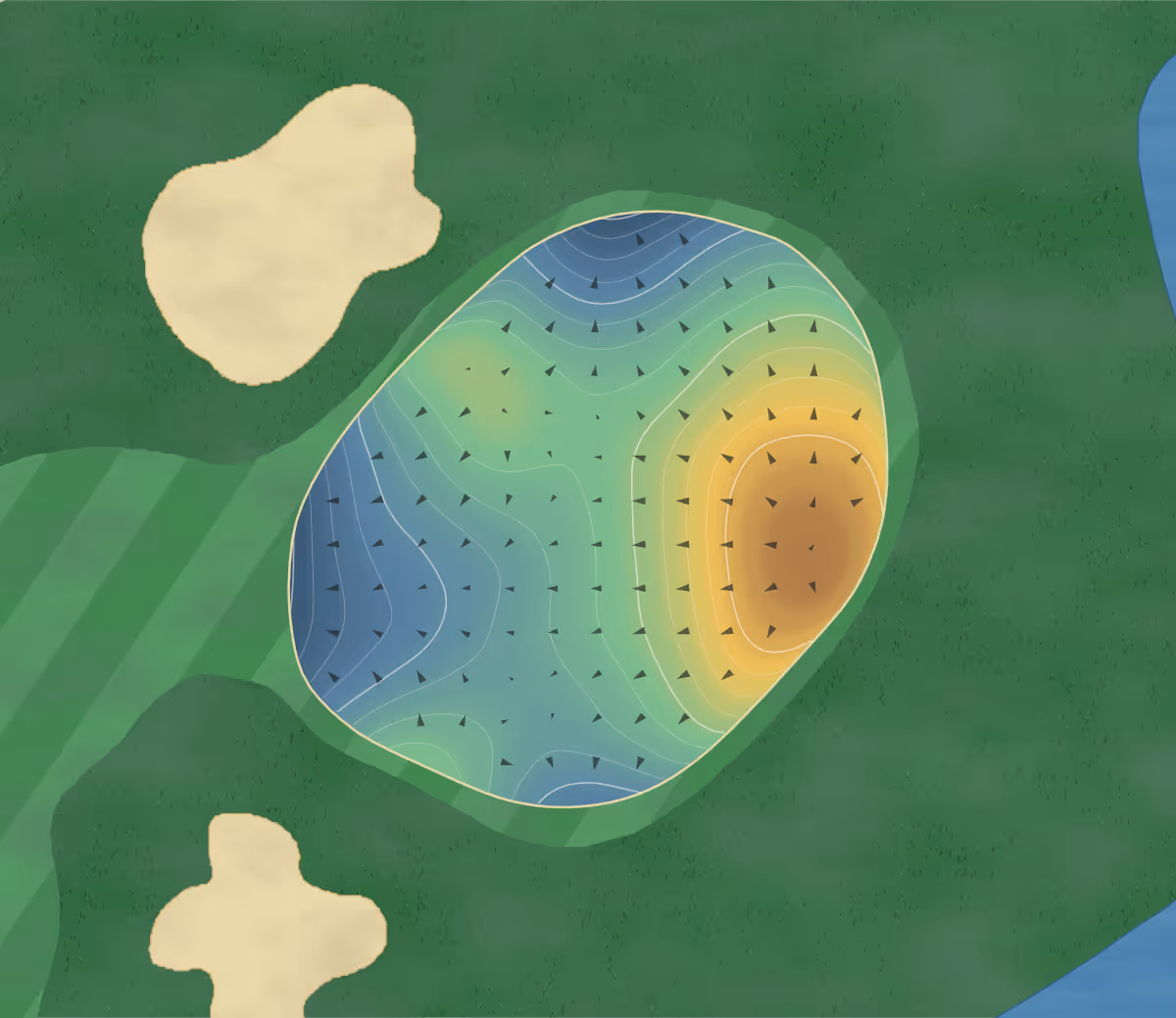 Green contour map of Sky Meadow in Nashua, New Hampshire — 241 elevation contours at a 3-inch interval with fall-line arrows, traced from 1-meter lidar