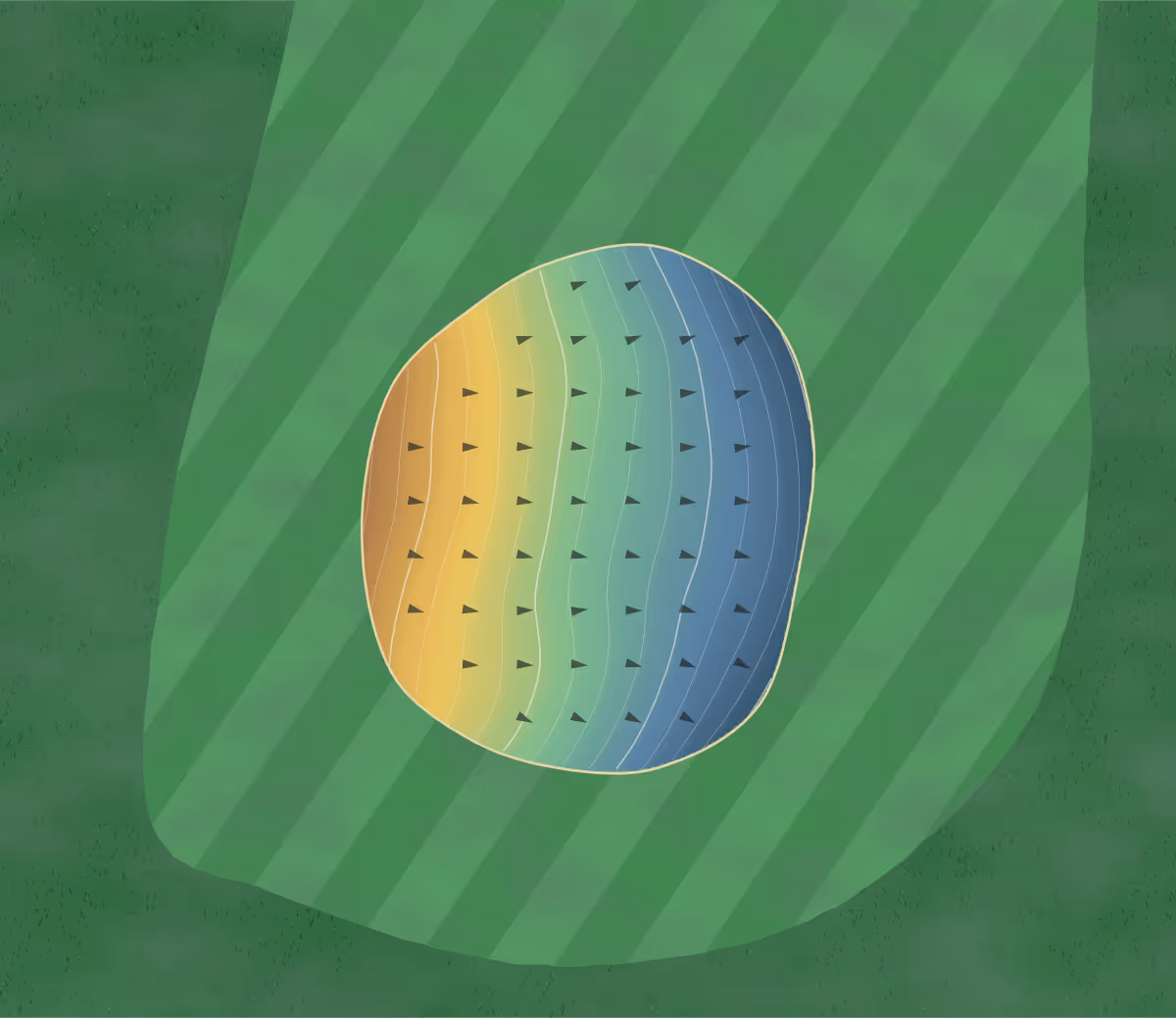 Green contour map of Smith Center in Smith Center, Kansas — 103 elevation contours at a 3-inch interval with fall-line arrows, traced from 1-meter lidar