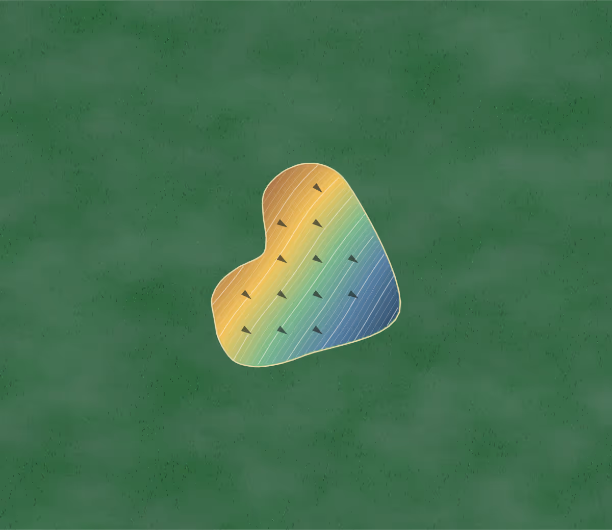 Green contour map of Southbrook in Binbrook, Canada — 168 elevation contours at a 8-centimeter interval with fall-line arrows, traced from 1-meter lidar
