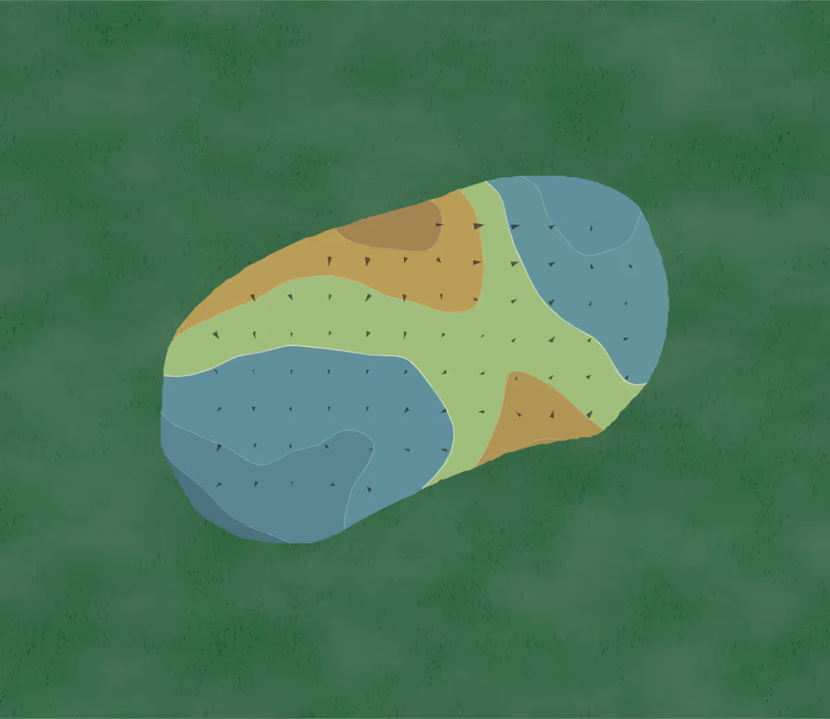 Green contour map of Spring Valley Lake in Victorville, California — 13 elevation contours at a 3-inch interval with fall-line arrows, traced from 1-meter lidar