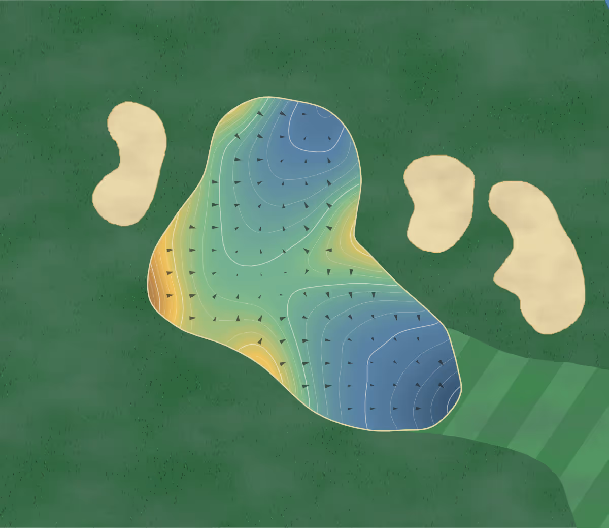 Green contour map of Squaw Valley in Glen Rose, Texas: 248 elevation contours at a 3-inch interval with fall-line arrows, traced from 1-meter lidar