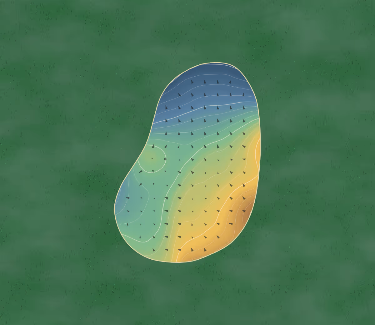 Green contour map of Cedar Farms in Battle Creek, Michigan: 191 elevation contours at a 3-inch interval with fall-line arrows, traced from 1-meter lidar