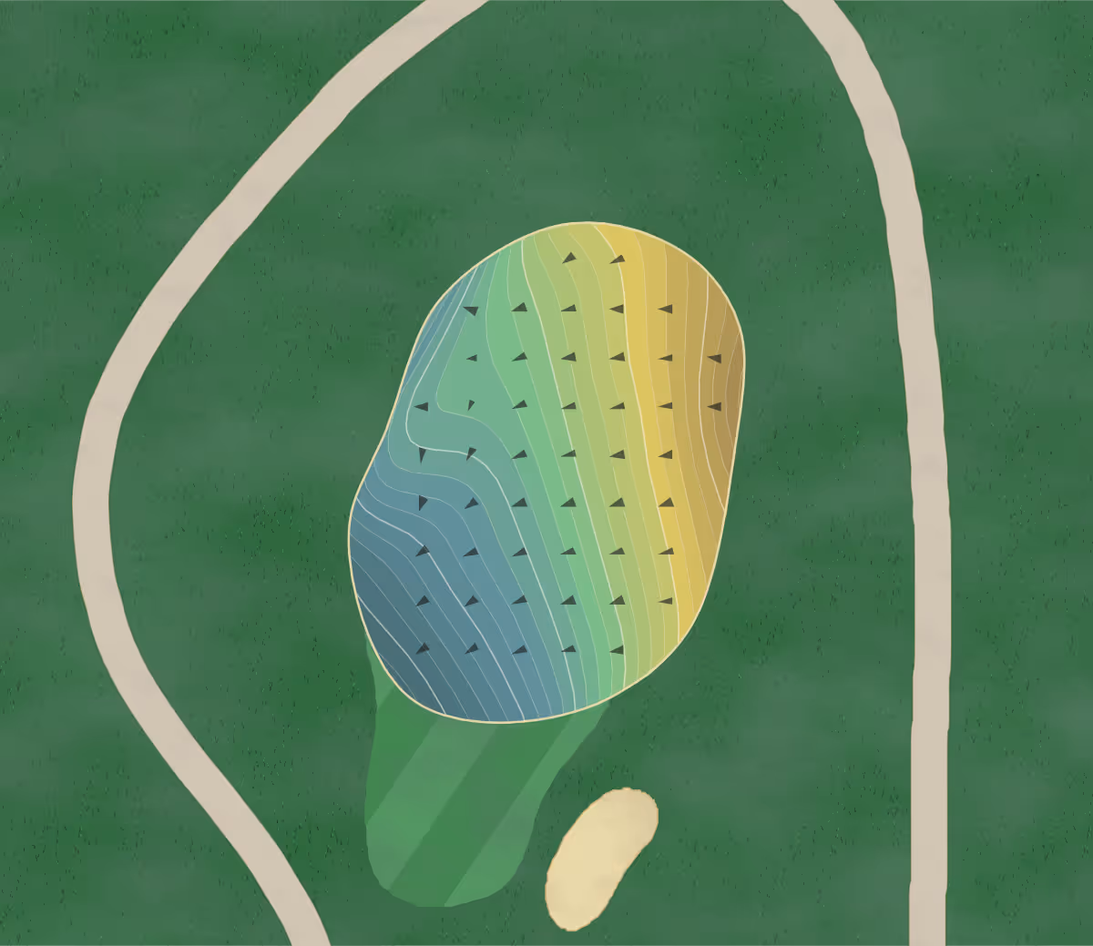 Green contour map of Steel Club in Hellertown, Pennsylvania — 224 elevation contours at a 3-inch interval with fall-line arrows, traced from 1-meter lidar