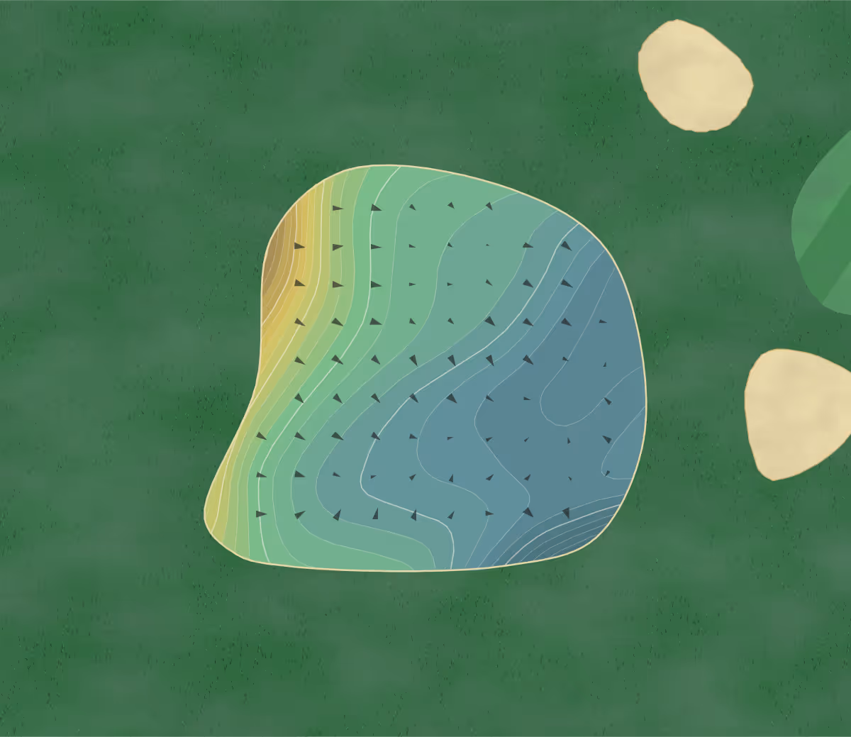 Green contour map of Stillwater in Stillwater, Oklahoma — 247 elevation contours at a 3-inch interval with fall-line arrows, traced from 1-meter lidar