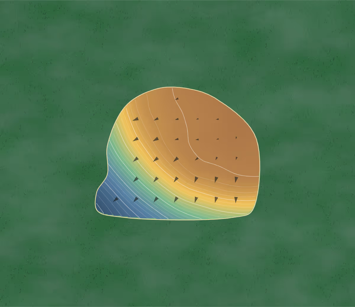 Green contour map of Stonebridge in Maryville, Illinois: 113 elevation contours at a 3-inch interval with fall-line arrows, traced from 1-meter lidar