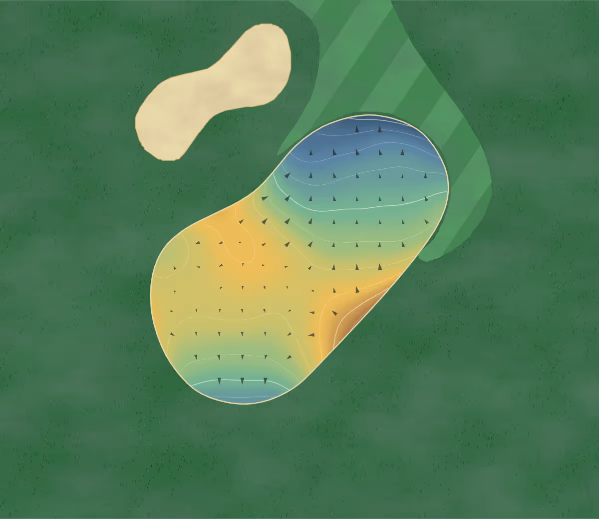 Green contour map of Stones Throw in Milaca, Minnesota: 161 elevation contours at a 3-inch interval with fall-line arrows, traced from 1-meter lidar