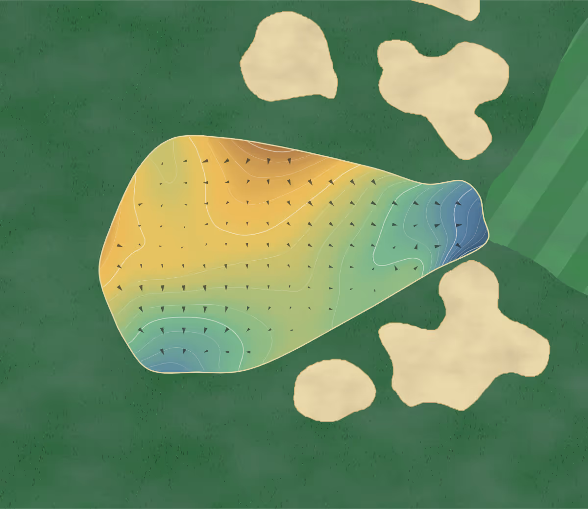 Green contour map of Stonewall in Grayslake, Virginia: 201 elevation contours at a 3-inch interval with fall-line arrows, traced from 1-meter lidar