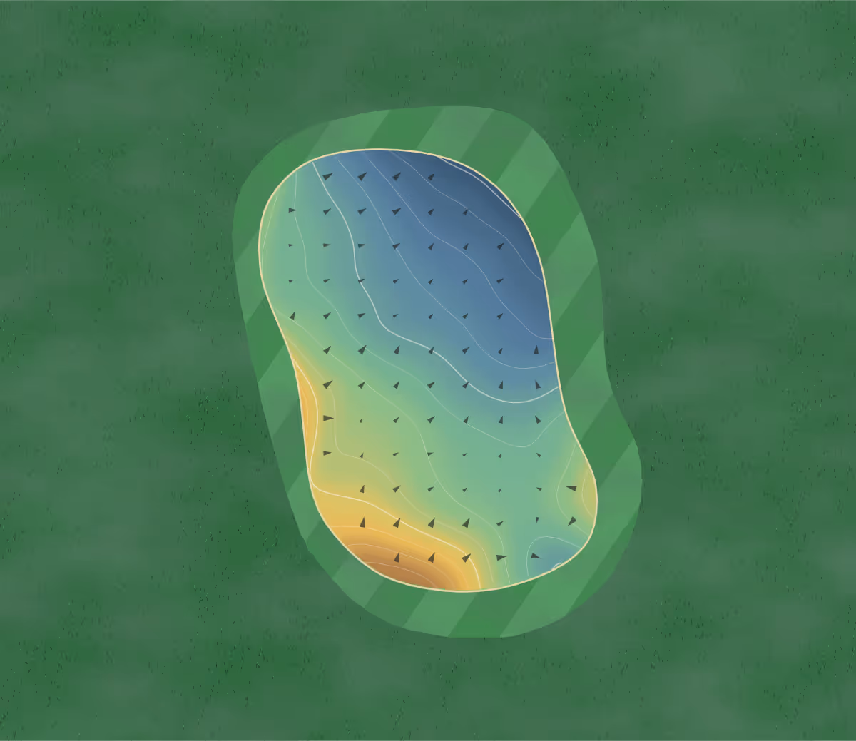 Green contour map of Stoney Ridge in Childress, Texas: 170 elevation contours at a 3-inch interval with fall-line arrows, traced from 1-meter lidar
