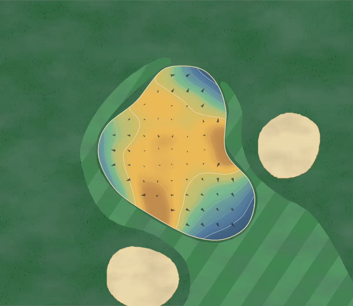 Green contour map of Stumpy Lake in Virginia Beach, Virginia: 157 elevation contours at a 3-inch interval with fall-line arrows, traced from 1-meter lidar
