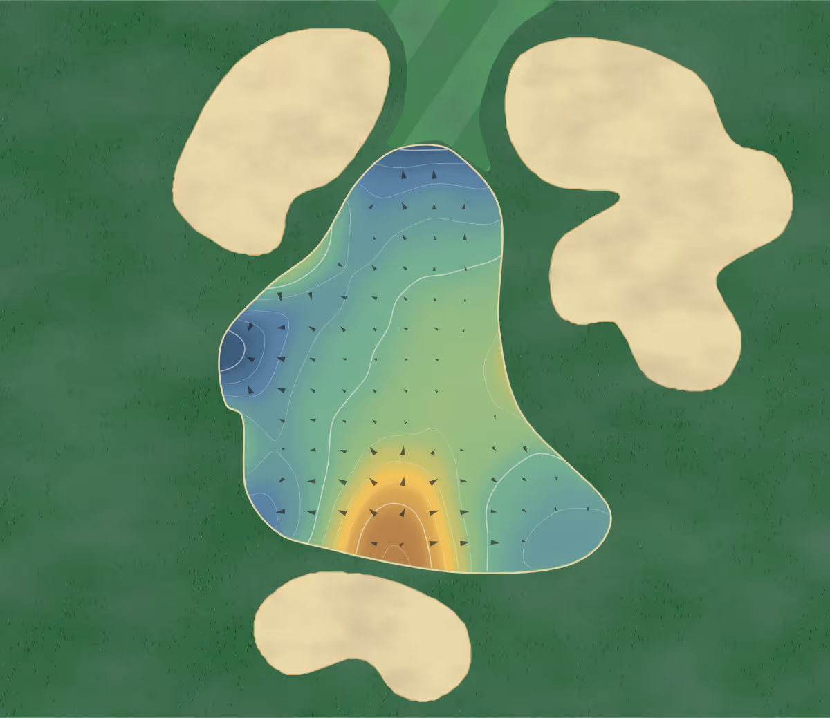 Green contour map of Sugarloaf in Sugarloaf, Pennsylvania: 187 elevation contours at a 3-inch interval with fall-line arrows, traced from 1-meter lidar