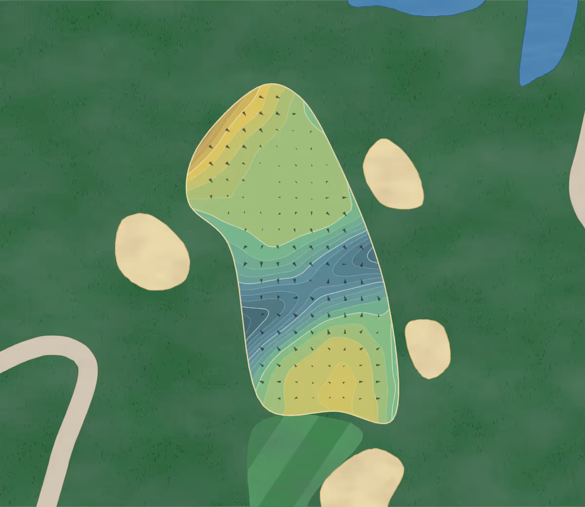 Green contour map of Lazy Swan in Saugerties, New York — 228 elevation contours at a 3-inch interval with fall-line arrows, traced from 1-meter lidar