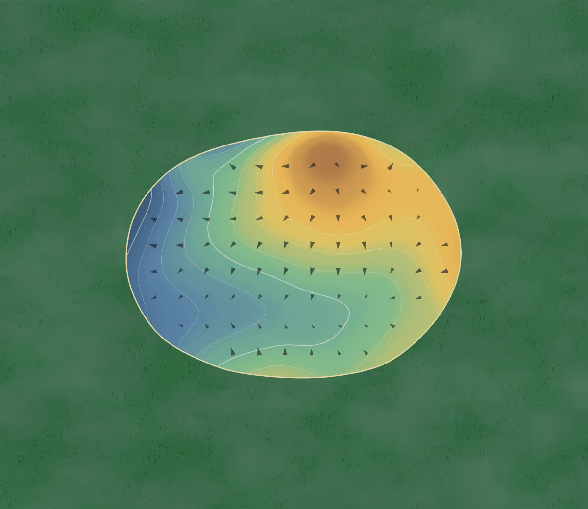 Green contour map of Swartz Creek in Flint, Michigan: 194 elevation contours at a 3-inch interval with fall-line arrows, traced from 1-meter lidar