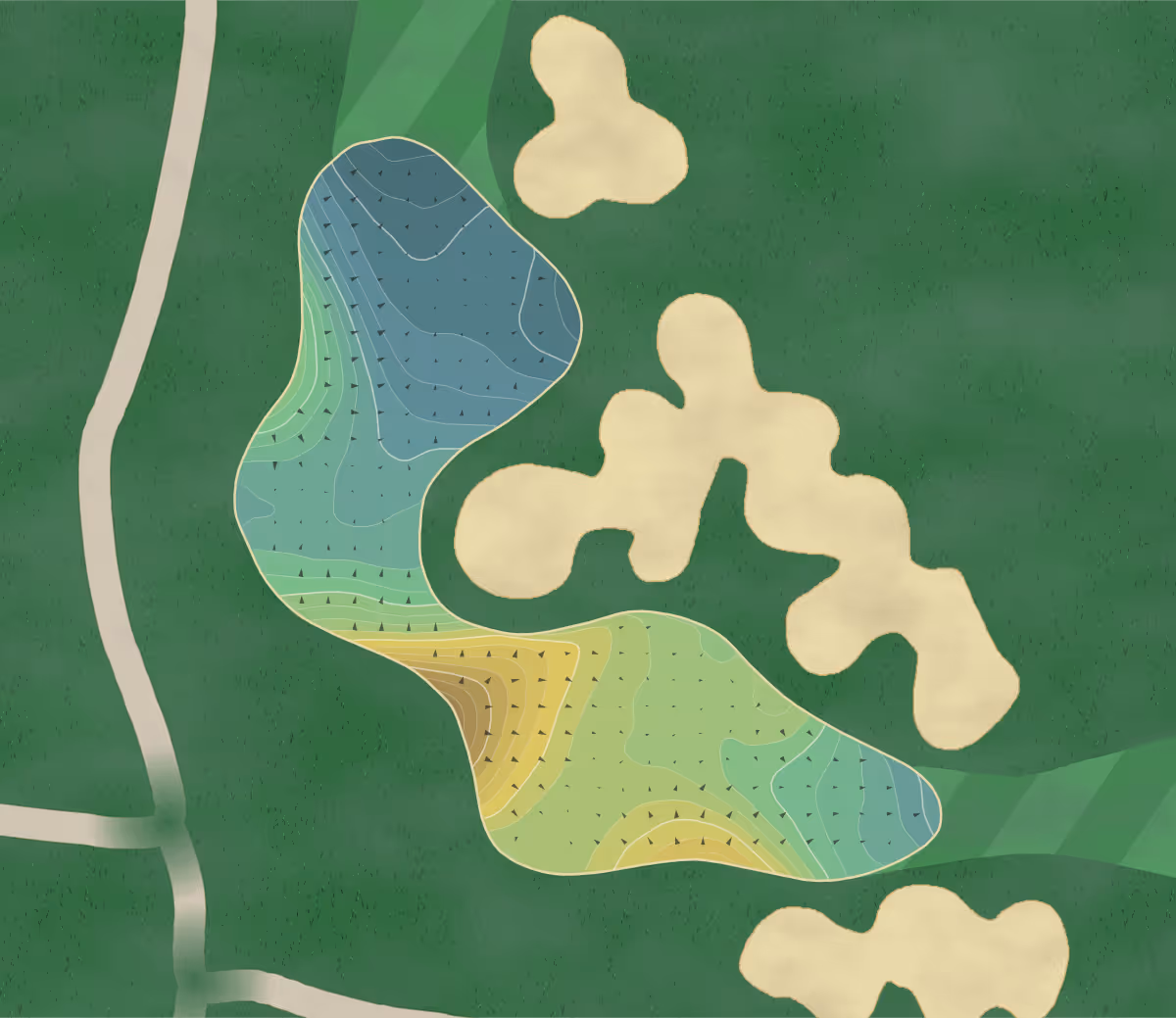 Green contour map of Talonscove in Saratoga Springs, Utah — 187 elevation contours at a 3-inch interval with fall-line arrows, traced from 1-meter lidar