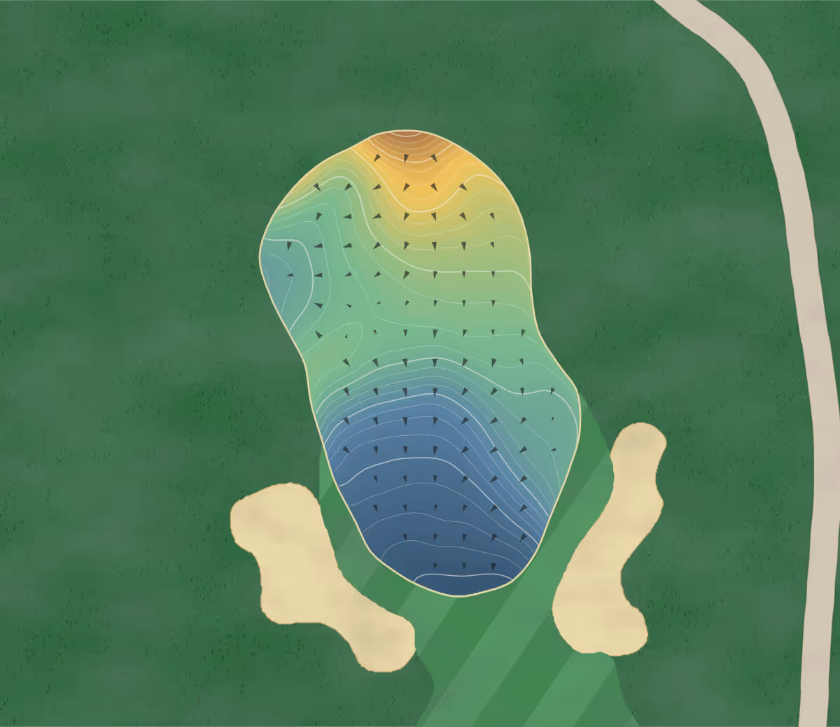 Green contour map of Tannenbaum in Drasco, Arkansas: 300 elevation contours at a 3-inch interval with fall-line arrows, traced from 1-meter lidar