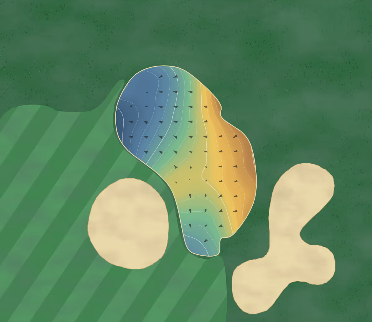 Green contour map of Taos in Ranchos de Taos, New Mexico: 199 elevation contours at a 3-inch interval with fall-line arrows, traced from 1-meter lidar