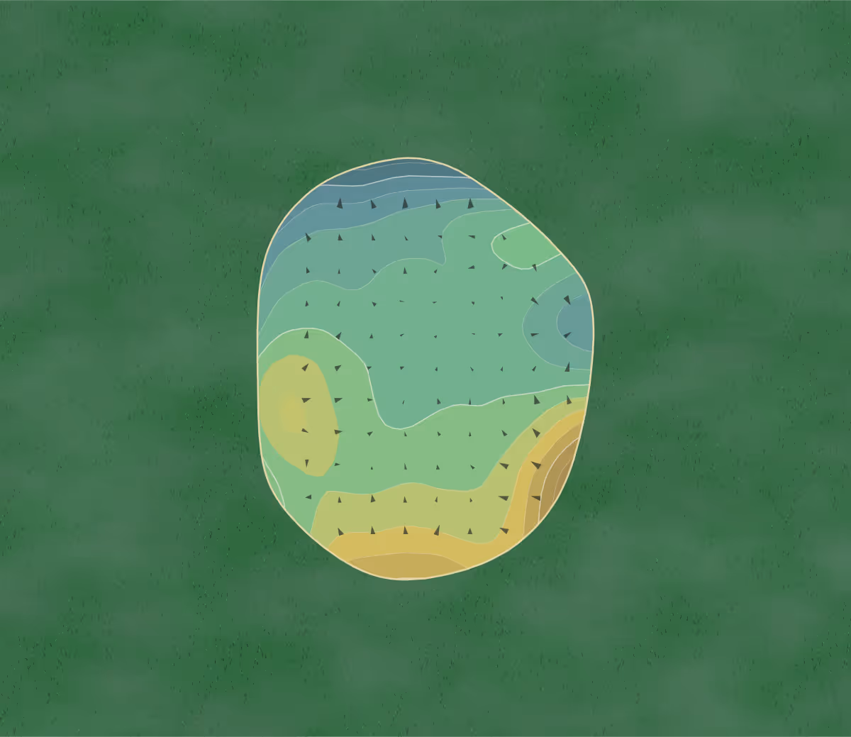 Green contour map of Terra Verde in Nunica, Michigan — 176 elevation contours at a 3-inch interval with fall-line arrows, traced from 1-meter lidar