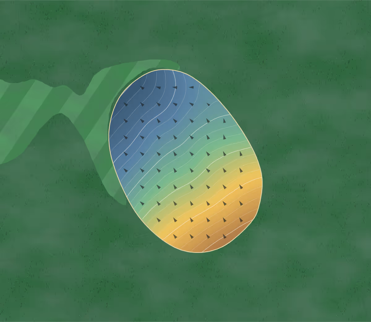 Green contour map of The Club at Lakeview in Mccalla, Alabama: 103 elevation contours at a 3-inch interval with fall-line arrows, traced from 1-meter lidar