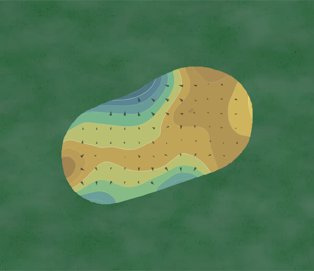 Green contour map of The Club at Sunrise in Las Vegas, Nevada — 20 elevation contours at a 3-inch interval with fall-line arrows, traced from 1-meter lidar
