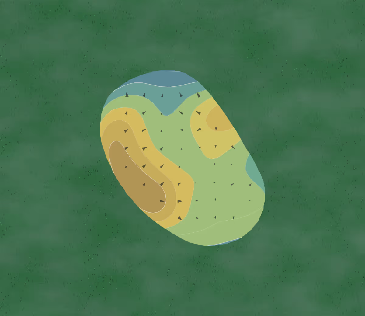 Green contour map of The Country Club of Sebring in Sebring, Florida — 134 elevation contours at a 3-inch interval with fall-line arrows, traced from 1-meter lidar