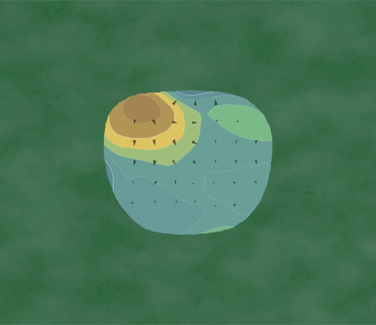 Green contour map of The Dunes at Nickerson Beach Park in Lido Beach, New York — 37 elevation contours at a 3-inch interval with fall-line arrows, traced from 1-meter lidar