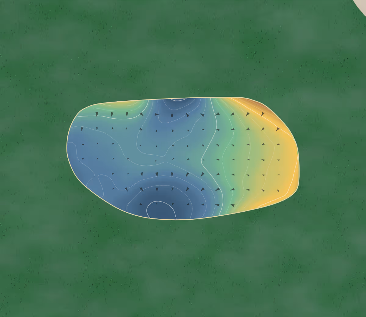 Green contour map of Heritage Club in Wilsons Mills, North Carolina — 203 elevation contours at a 3-inch interval with fall-line arrows, traced from 1-meter lidar