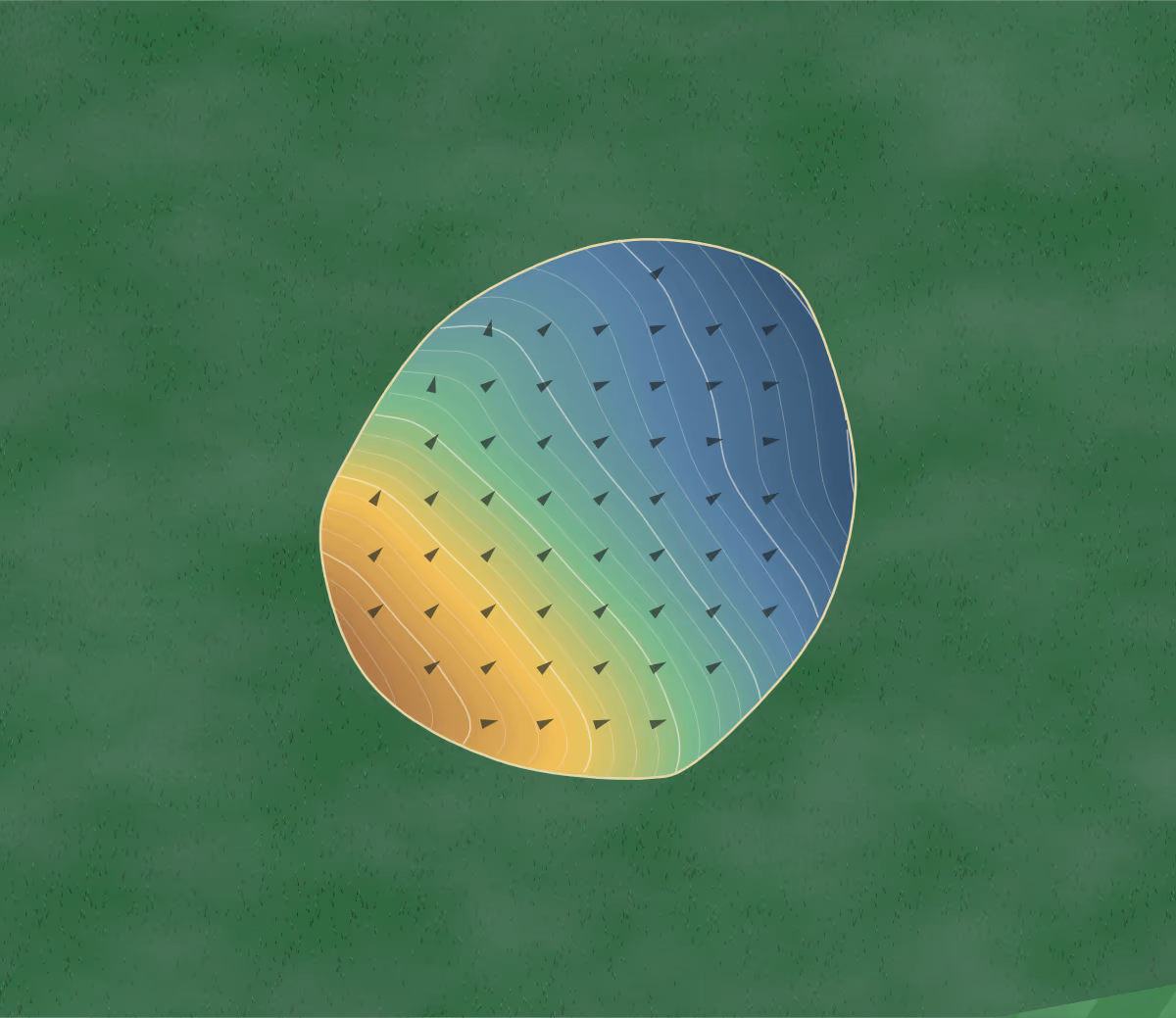 Green contour map of Davy Crockett in Alamo, Tennessee: 94 elevation contours at a 3-inch interval with fall-line arrows, traced from 1-meter lidar