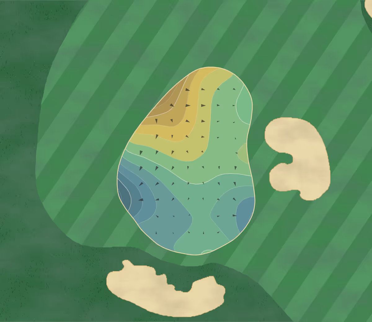 Green contour map of Terranea in Rancho Palos Verdes, California — 191 elevation contours at a 3-inch interval with fall-line arrows, traced from 1-meter lidar