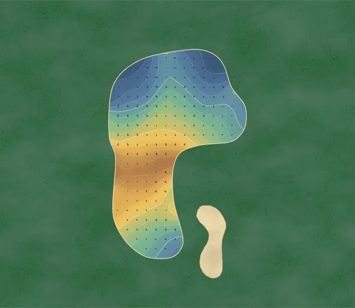 Green contour map of Teton Peaks in Driggs, Idaho: 187 elevation contours at a 3-inch interval with fall-line arrows, traced from 1-meter lidar