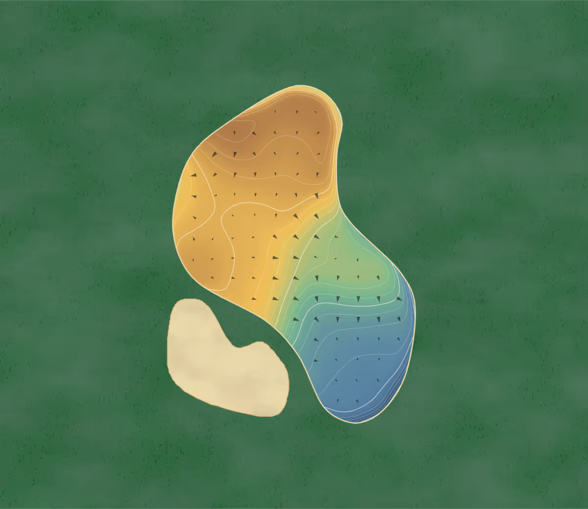 Green contour map of Loxahatchee Club in Jupiter, Florida — 198 elevation contours at a 3-inch interval with fall-line arrows, traced from 1-meter lidar