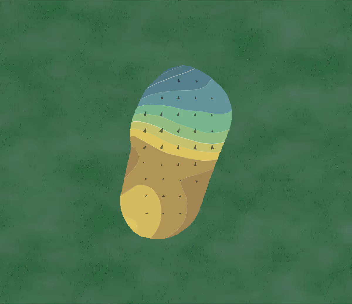 Green contour map of The Moorings in Naples, Florida — 137 elevation contours at a 3-inch interval with fall-line arrows, traced from 1-meter lidar