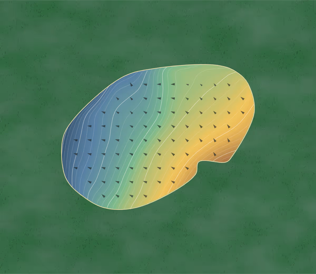 Green contour map of Pointe at Pointe in Branson, Missouri — 230 elevation contours at a 3-inch interval with fall-line arrows, traced from 1-meter lidar