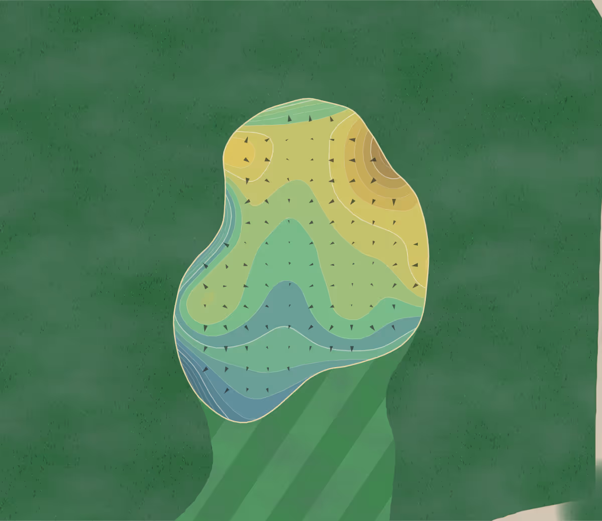 Green contour map of Thorncreek in Thornton, Colorado — 339 elevation contours at a 3-inch interval with fall-line arrows, traced from 1-meter lidar