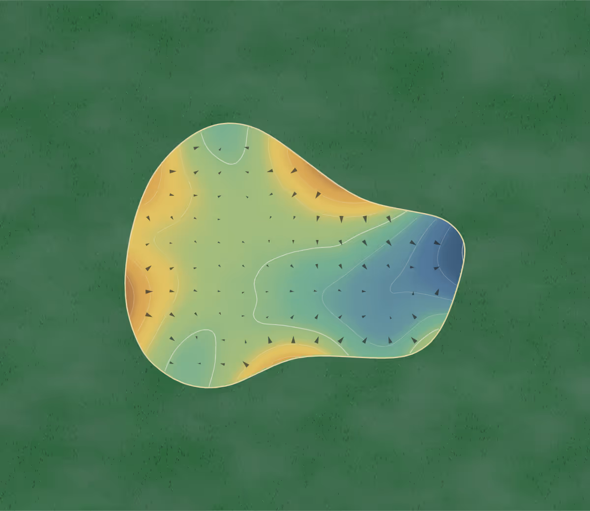 Green contour map of Tolt Golf Club in Carnation, Washington: 101 elevation contours at a 3-inch interval with fall-line arrows, traced from 1-meter lidar