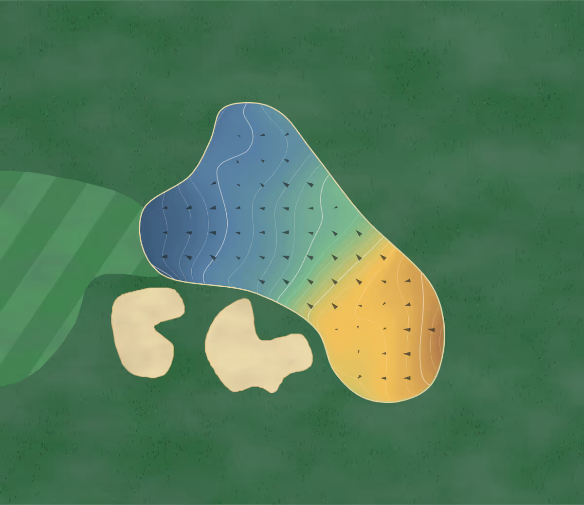 Green contour map of TPC Four Seasons in Irving, Texas: 209 elevation contours at a 3-inch interval with fall-line arrows, traced from 1-meter lidar