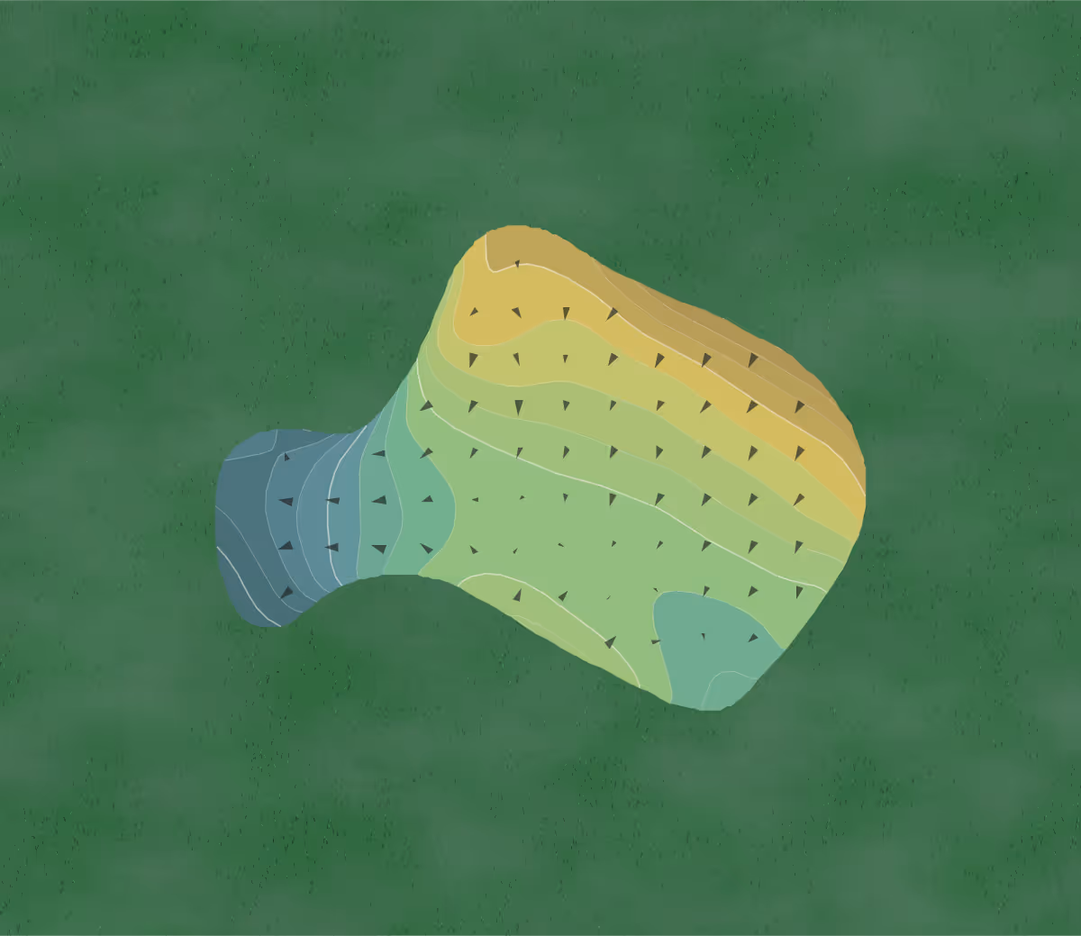 Green contour map of Trenton in West Trenton, New Jersey — 226 elevation contours at a 3-inch interval with fall-line arrows, traced from 1-meter lidar