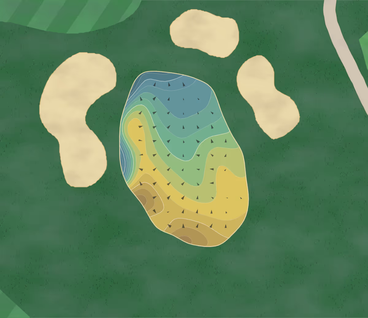 Green contour map of Trout Lake in Arbor Vitae, Wisconsin — 247 elevation contours at a 3-inch interval with fall-line arrows, traced from 1-meter lidar