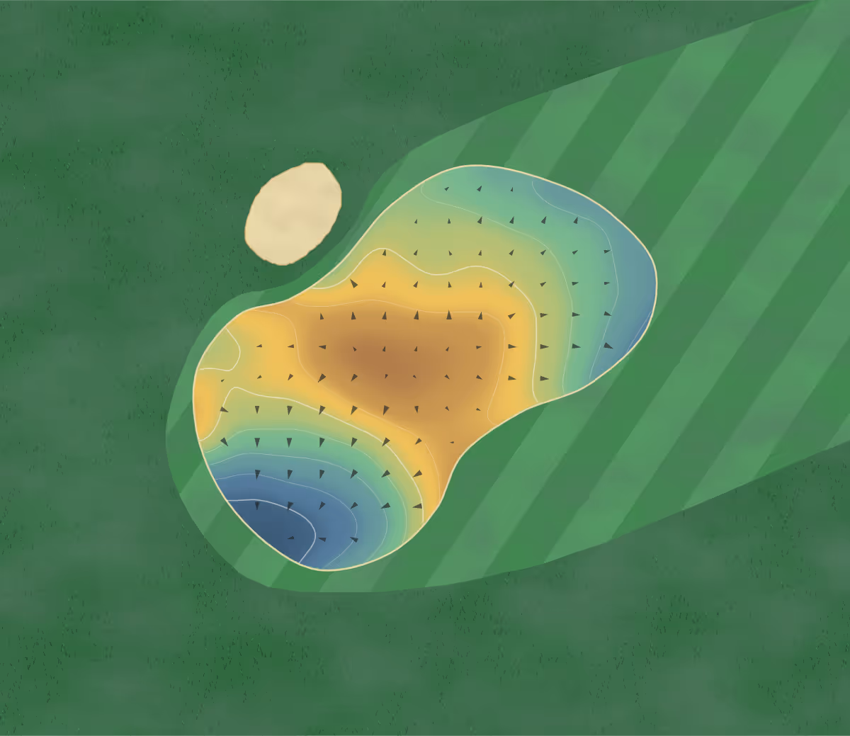 Green contour map of Twin Rivers in Fall City, Washington — 93 elevation contours at a 3-inch interval with fall-line arrows, traced from 1-meter lidar