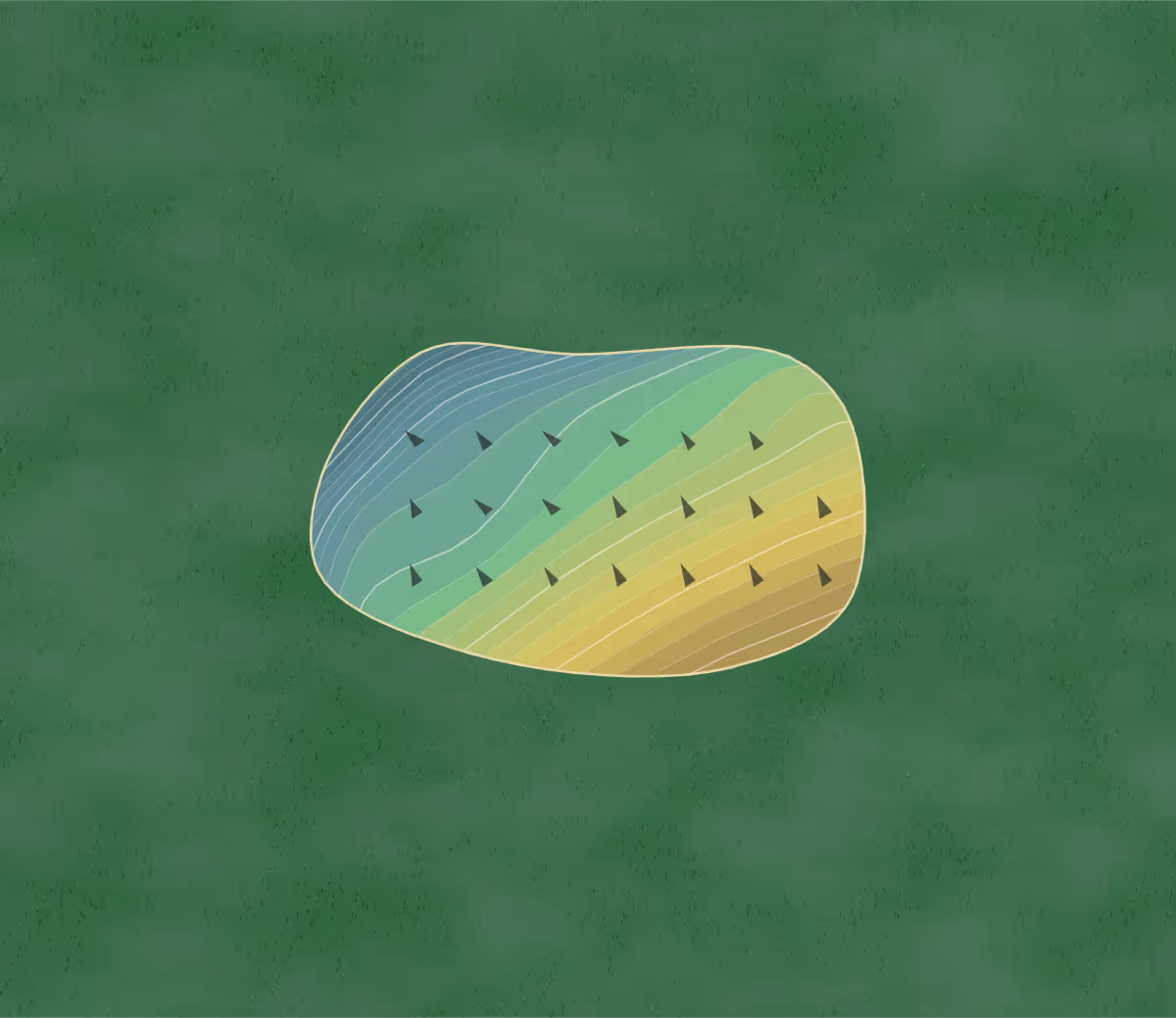 Green contour map of Undermountain GC in Copake, New York — 88 elevation contours at a 3-inch interval with fall-line arrows, traced from 1-meter lidar