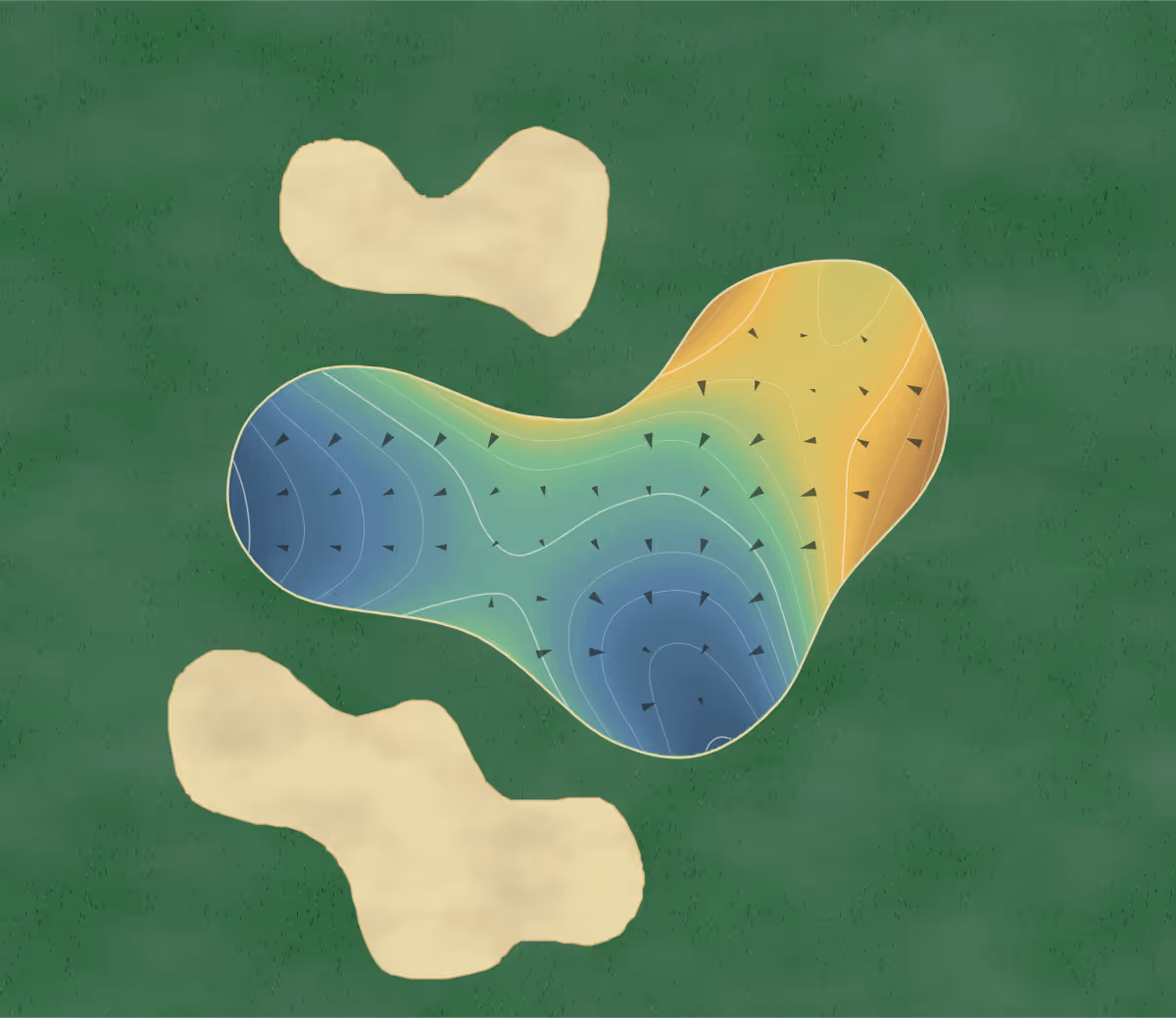 Green contour map of Valleyside in Scottsboro, Alabama: 91 elevation contours at a 3-inch interval with fall-line arrows, traced from 1-meter lidar