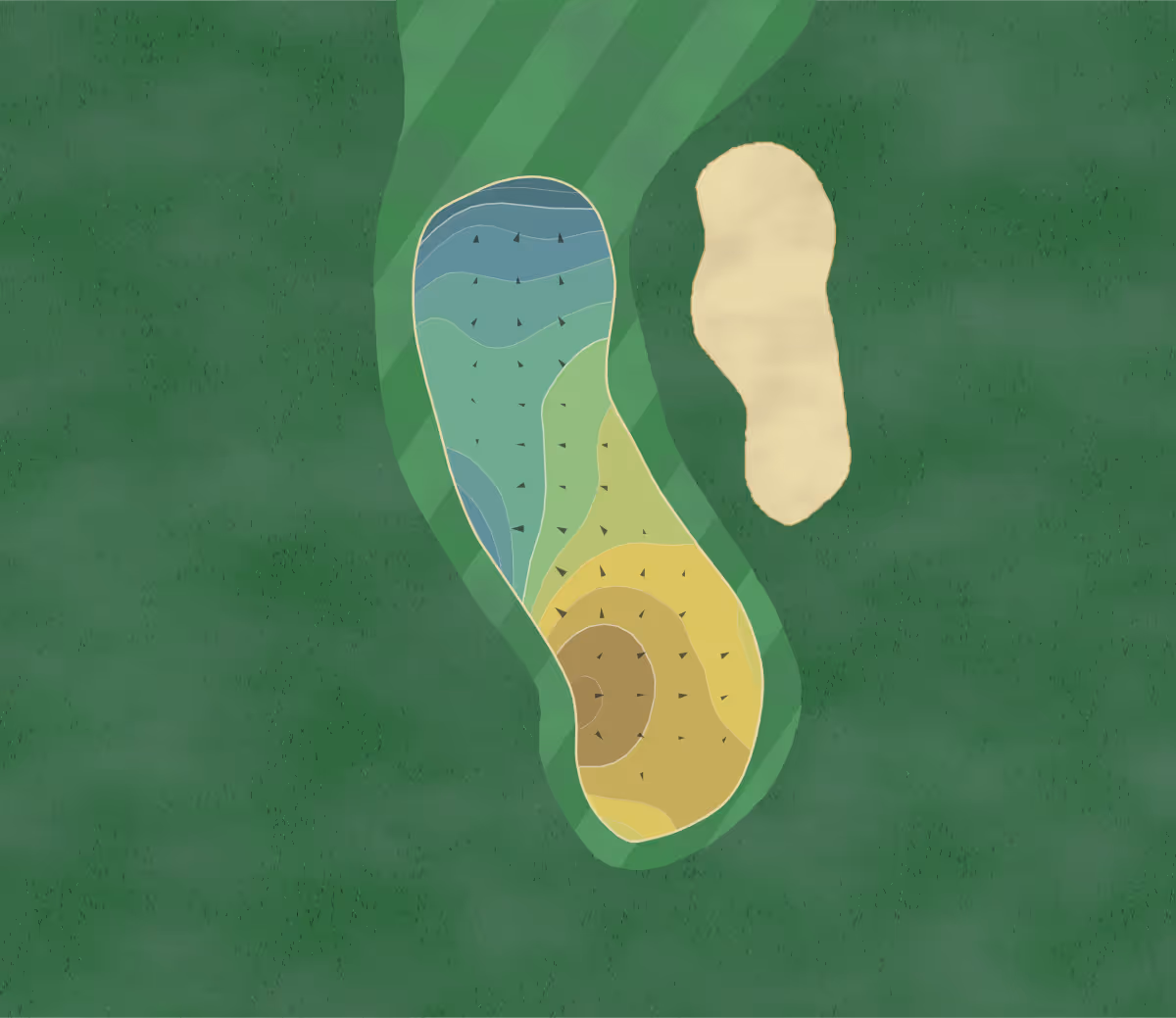Green contour map of Walden on Lake Houston in Humble, Texas — 164 elevation contours at a 3-inch interval with fall-line arrows, traced from 1-meter lidar