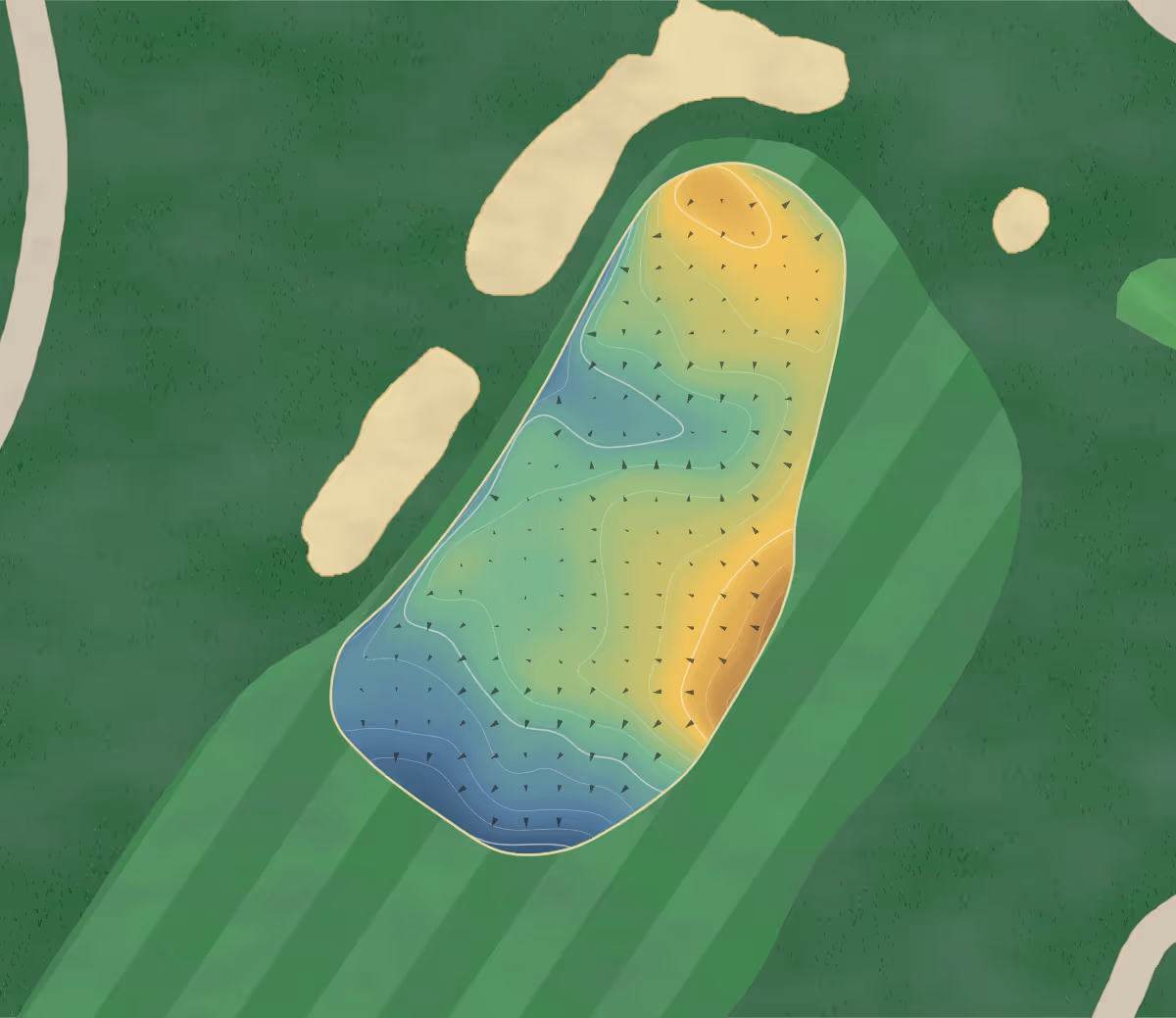 Green contour map of Waverly Oaks in Plymouth, Massachusetts — 211 elevation contours at a 3-inch interval with fall-line arrows, traced from 1-meter lidar