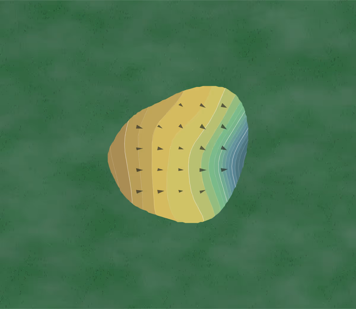 Green contour map of Wendell Coffee in Tyrone, Georgia — 98 elevation contours at a 3-inch interval with fall-line arrows, traced from 1-meter lidar