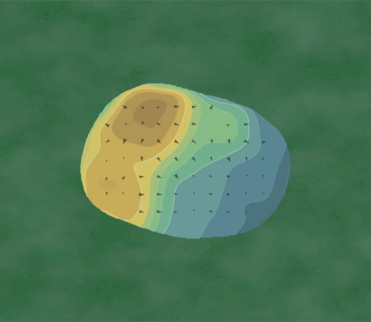 Green contour map of Westhampton in Westhampton Beach, New York — 32 elevation contours at a 3-inch interval with fall-line arrows, traced from 1-meter lidar