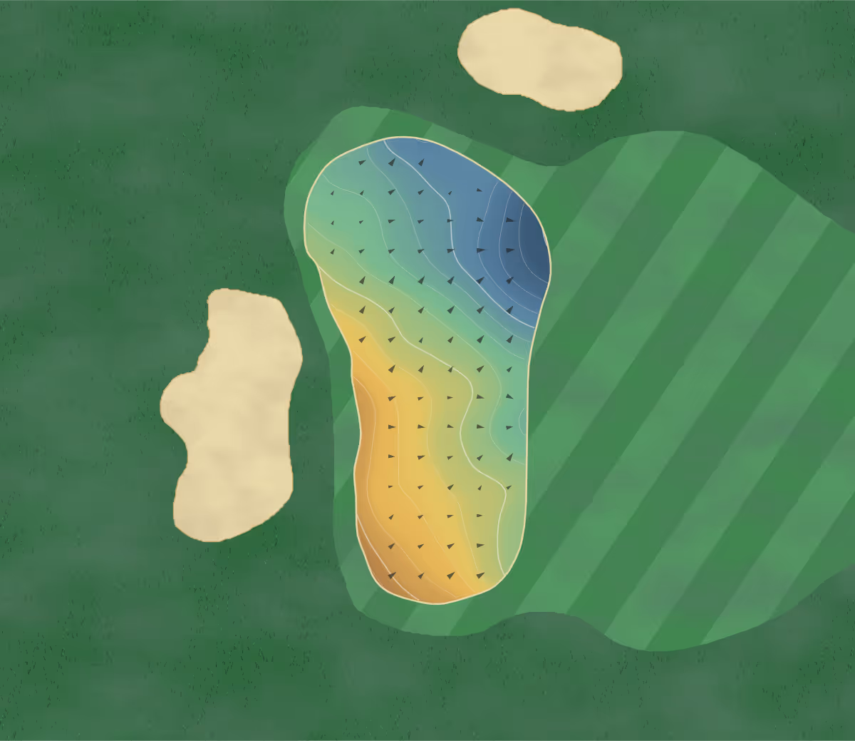 Green contour map of Westlinks in Spring Hill, Kansas — 100 elevation contours at a 3-inch interval with fall-line arrows, traced from 1-meter lidar
