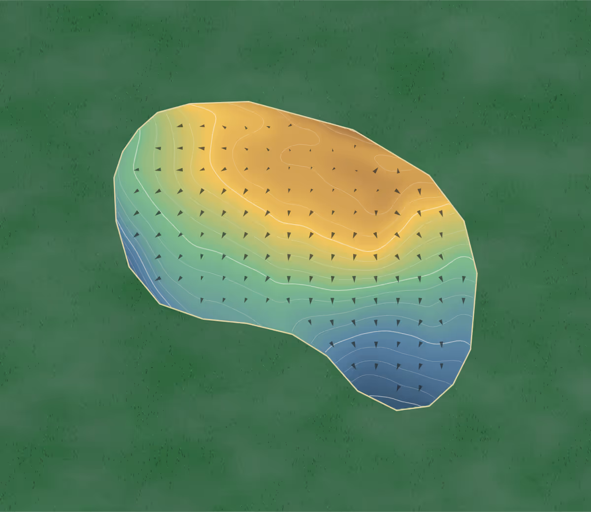 Green contour map of Westview in Quincy, Illinois: 99 elevation contours at a 3-inch interval with fall-line arrows, traced from 1-meter lidar