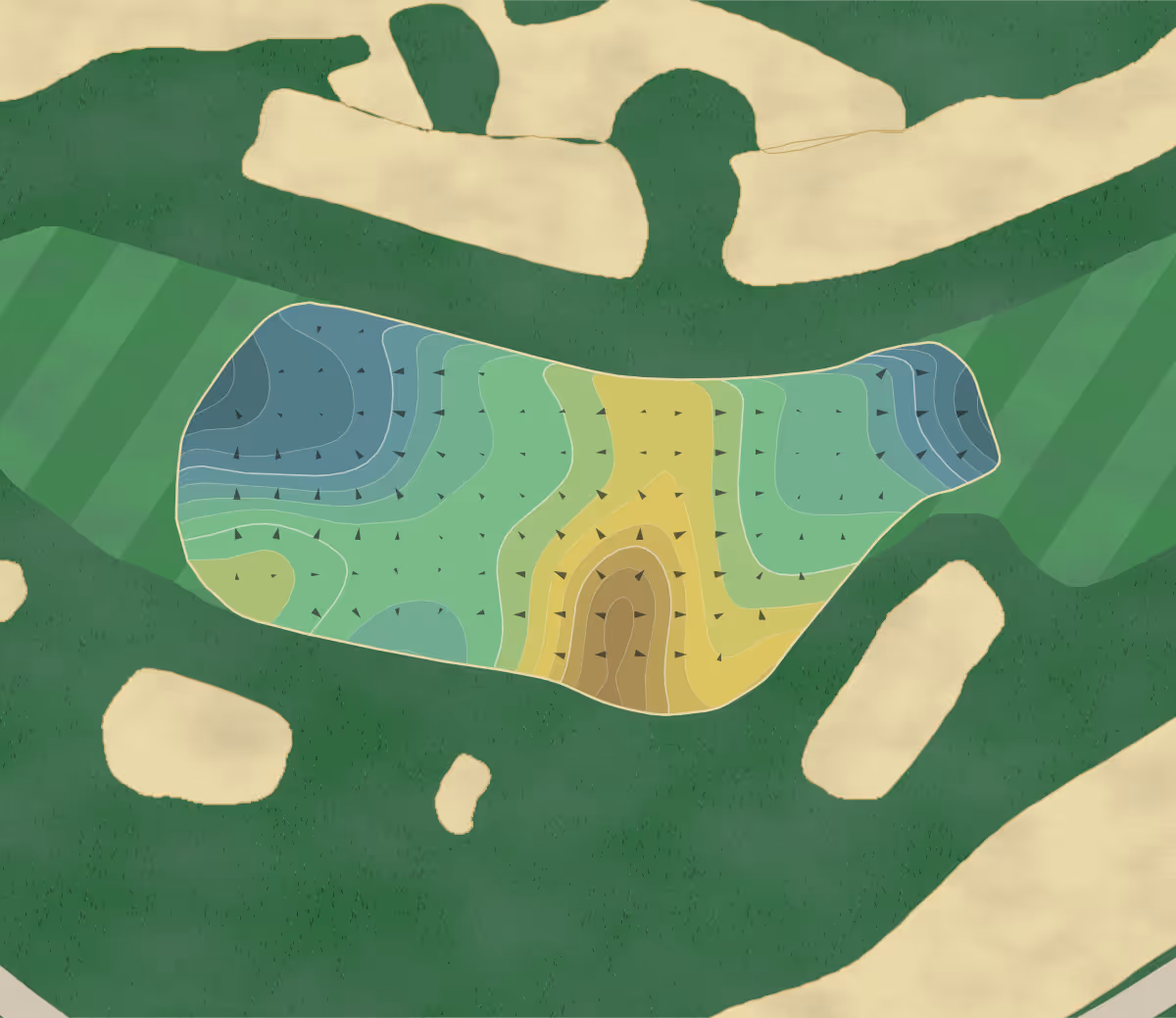 Green contour map of White Oak in Hilliard, Florida — 179 elevation contours at a 3-inch interval with fall-line arrows, traced from 1-meter lidar