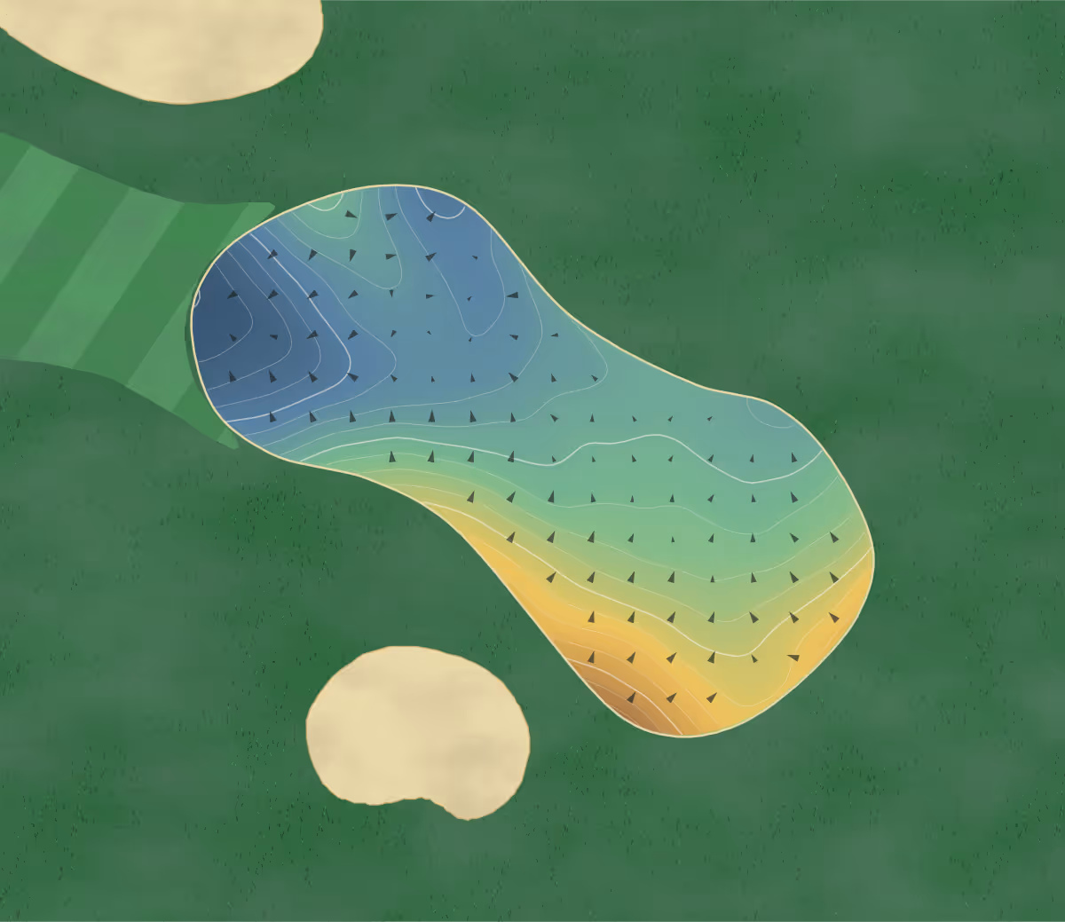 Green contour map of White Oaks in Newfield, New Jersey — 201 elevation contours at a 3-inch interval with fall-line arrows, traced from 1-meter lidar