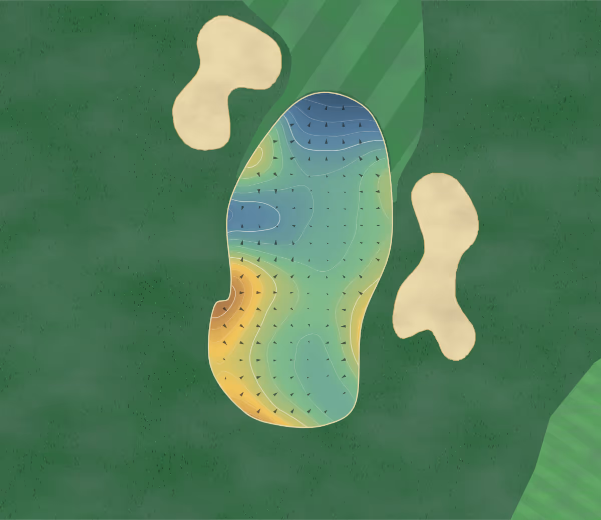 Green contour map of Whitefish Lake in Whitefish, Montana: 191 elevation contours at a 3-inch interval with fall-line arrows, traced from 1-meter lidar